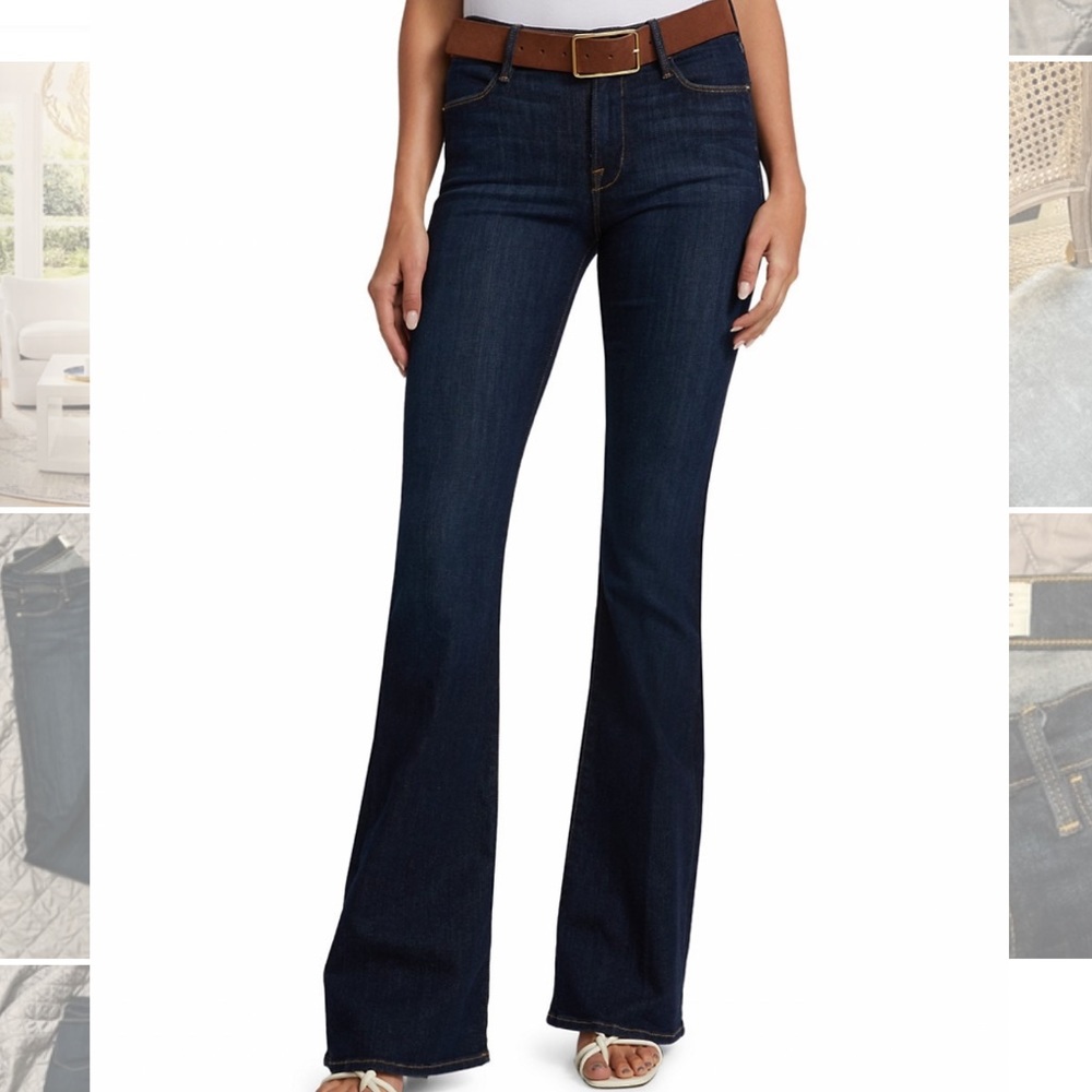 Size 27 FRAME Le Flare jeans in Sutherland blue